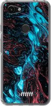 6F hoesje - geschikt voor Google Pixel 3a -  Transparant TPU Case - River Fluid #ffffff