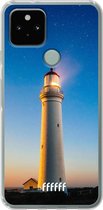 6F hoesje - geschikt voor Google Pixel 5 -  Transparant TPU Case - Lighthouse #ffffff