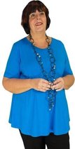 Zazou-A-lijn-shirt-korte-mouw-dark-turquoise