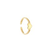 Michelle Bijoux JE12846 Ring Chain Hart Goud One Size