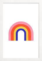 JUNIQE - Poster met houten lijst Rainbow -13x18 /Kleurrijk