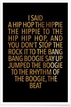 JUNIQE - Poster Delight gouden -30x45 /Goud & Zwart