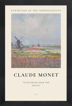 JUNIQE - Poster in houten lijst Monet - Tulip Fields near The Hague