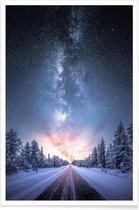 JUNIQE - Poster Destined By The Stars @JarmoPiironen -20x30 /Blauw &