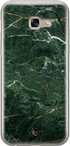 Samsung Galaxy A5 2017 siliconen hoesje - Marble jade green - Soft Case Telefoonhoesje - Groen - Marmer