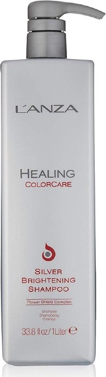 L'anza Silver Brightening Shampoo 1000ml - Zilvershampoo vrouwen - Voor Alle haartypes