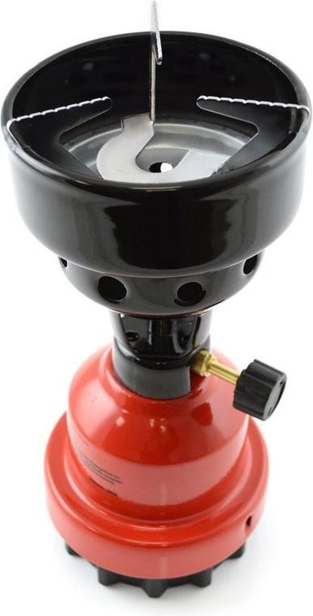 Camping - kookpit/kookstel - gas/houtskoolaansteker - zwart - 670 gram van Obelink — afbeelding 3