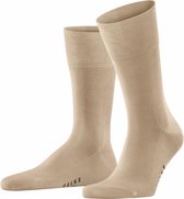 FALKE Tiago hoge kwaliteit zonder motief halfhoog comfortabel  robuust ademend cadeau dekkend Fil D'Ecosse Katoen Beige Heren sokken - Maat 39-40