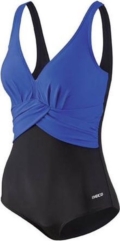 Maillot De Bain Beco Bonnet D Femme Polyamide Zwart/ Bleu Taille 38