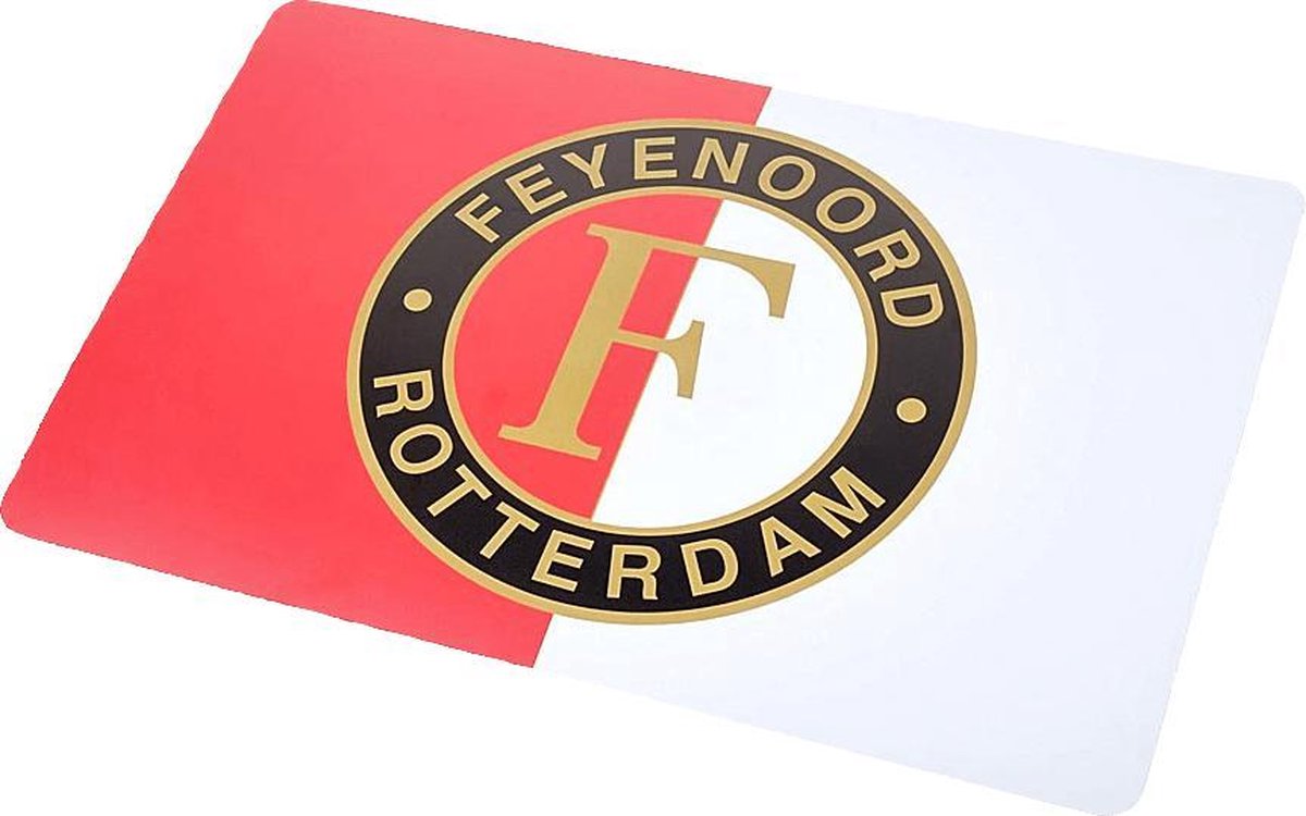 Feyenoord Placemat Logo, rood/wit