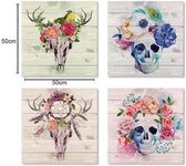 Canvas Skulls 50X50X2 cm