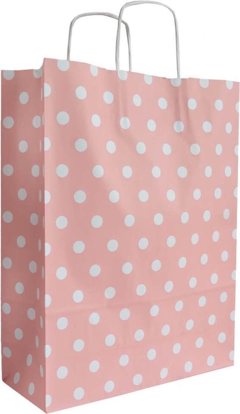 Papieren tasjes 50 stuks Roze A3 32 x 41 x 12 Cadeautasjes Papieren tasjes met. bol