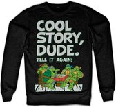 Teenage Mutant Ninja Turtles Sweater/trui -L- Cool Story Dude Zwart