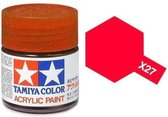 Tamiya X-27 Red Clear - Gloss - Acryl - 10ml Verf potje