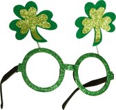 dressforfun - St. Patrick’s Day Pretbril met klaverbladeren - verkleedkleding kostuum halloween verkleden feestkleding carnavalskleding carnaval feestkledij partykleding - 302556