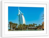 Foto in frame , Modern Hotel in Dubai ,120x80cm , Multikleur , wanddecoratie