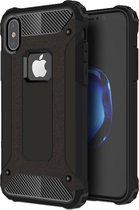 Voor iPhone X / XS Magic Armor TPU + PC-combinatiebehuizing (zwart)