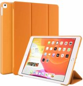 Voor iPad 10,2 inch 2019 / iPad Pro 10,5 inch Drie-vouwoppervlak PU-leer TPU Matzachte onderkant met houder & slaap- / wekfunctie (paars)