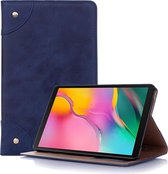 Retro Book Style Horizontale Flip Leather Case voor Galaxy Tab A 8 (2019) P200 / P205, met houder en kaartsleuven en portemonnee (marineblauw)