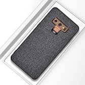 Schokbestendige doek textuur pc + tpu beschermhoes voor Galaxy Note9 (grijs)