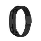 Voor Huawei Band 3 & 4 Pro Milanese band (zwart)