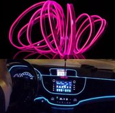 2M Koud Licht Flexibel LEIDEN Strooklicht voor Autodecoratie (Roze Licht)
