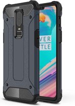 Magic Armor TPU + PC Combinatie Case voor OnePlus 6 (Navy Blue)