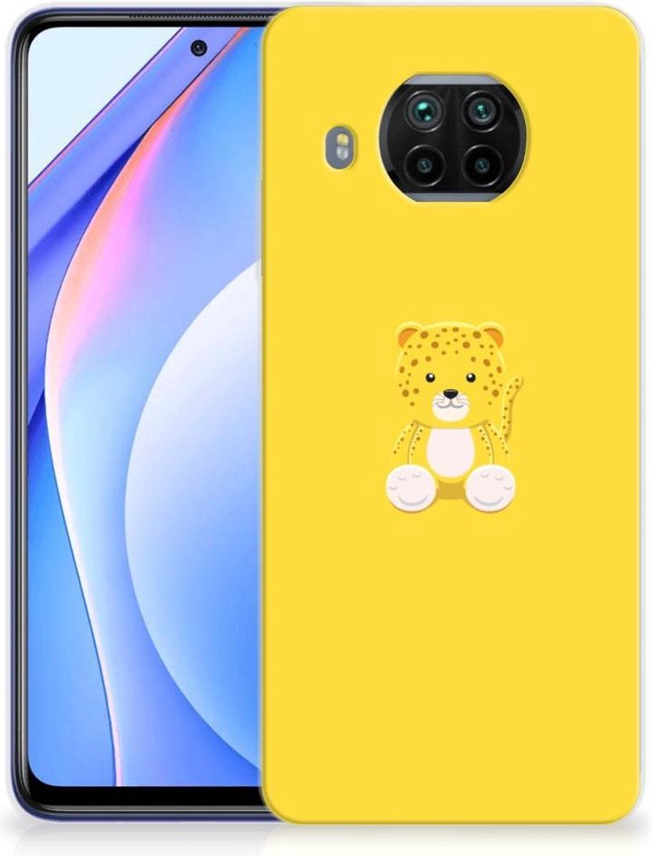 Xiaomi Mi 10T Lite Telefoonhoesje met Naam Baby Leopard