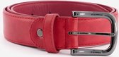Heren riem rood - Rood - Maat 115