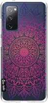 Casetastic Samsung Galaxy S20 FE 4G/5G Hoesje - Softcover Hoesje met Design - Happy Mandala Print