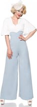 Belsira Wijde broek -M- Marlene Blauw