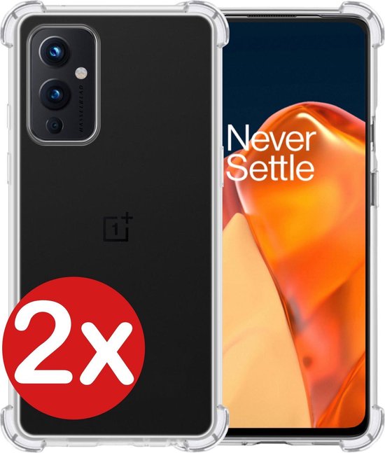 Coque OnePlus 9 Coque Siliconen Antichoc Transparente - Coque OnePlus 9 Extra Ferme - PACK DE 2