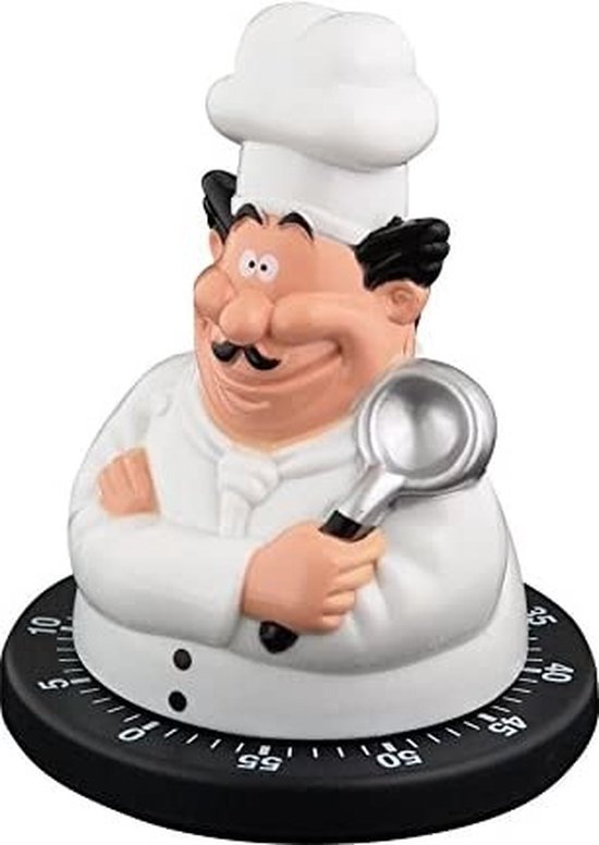 Bengt EK Design - Kookwekker - Chefkok - 60 minuten - Plastic - Wit