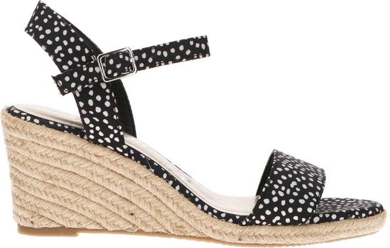 Tamaris Sandalen met sleehak zwart - Maat 38 | bol.com