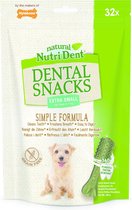 Nylabone Nutri Dent Dental Snacks - Gebitsverzorgende hondensnack om tandplak en tandsteen te verminderen - Verfrist de adem - Mini / Large - Mini - 32 stuks