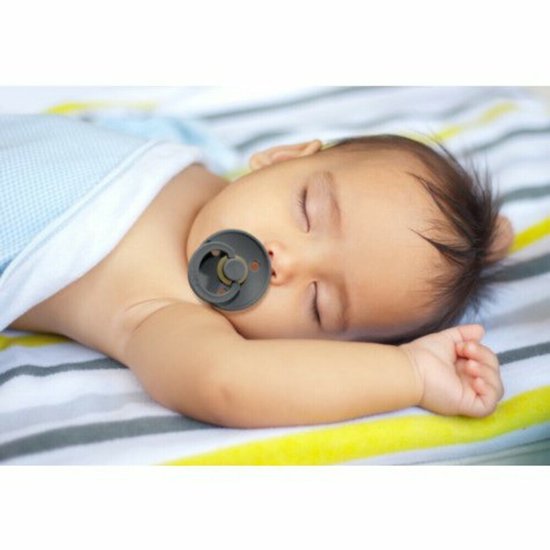 BiBS - Colour Pacifier - Stage 1 Fopspeen - 0+ maanden - 2 stuks - Blush / Cloud van BIBS — afbeelding 3