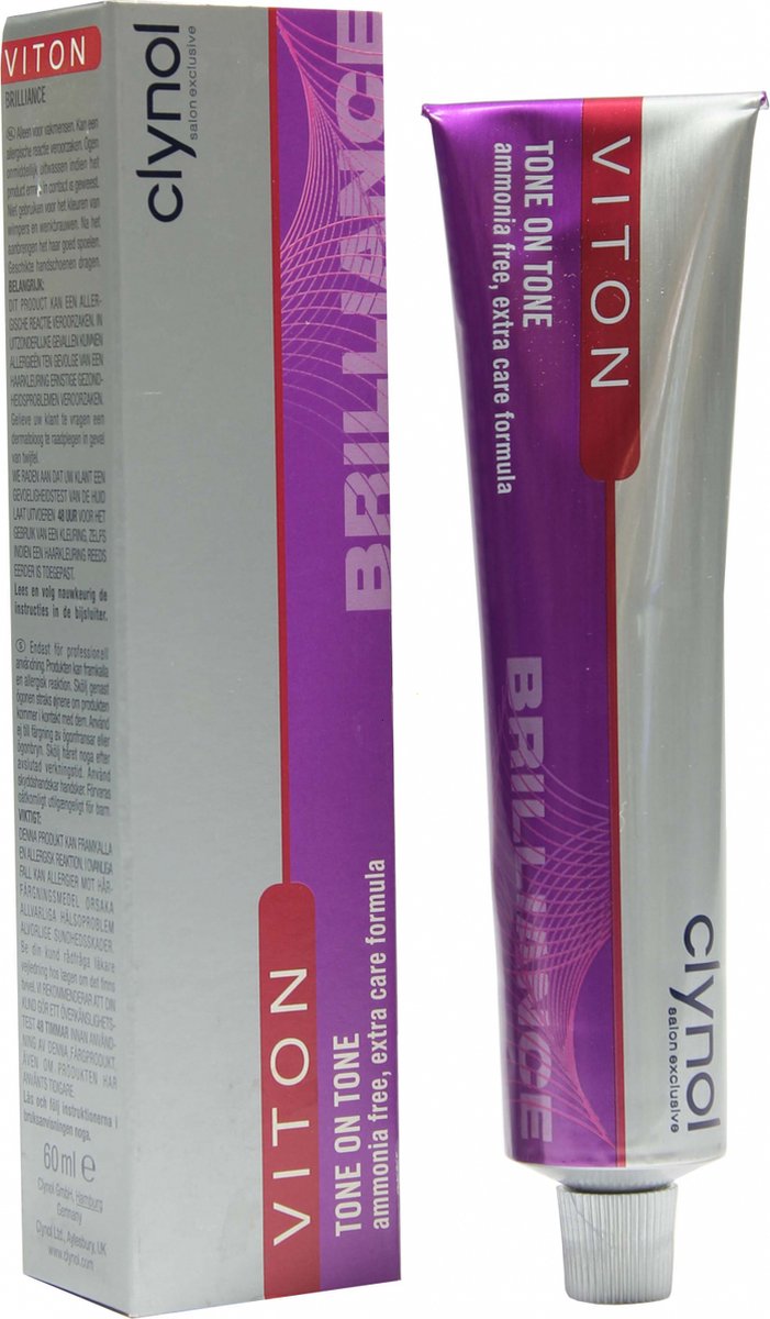 Clynol Viton Brilliance Tone on Tone Haartint zonder ammoniak v. Nuances 60 ml - 02.79 Super Dark Red Violet Brown