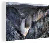 La crête du parc national de Yellowstone toile 90x60 cm - Tirage photo sur toile (Décoration murale salon / chambre)
