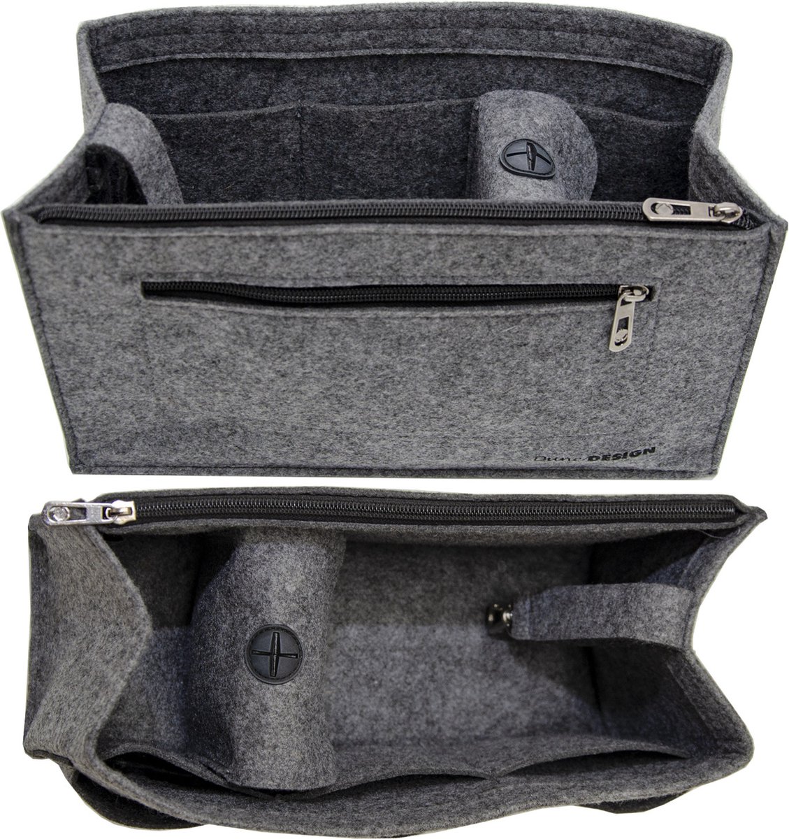 Handtas Organizer Vilt - 30x12x17cm Tas Inzet met Meerdere Vakken - Vilten Tasinzet L Binnenzak