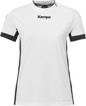 Kempa Prime Shirt Dames Wit-Zwart Maat M