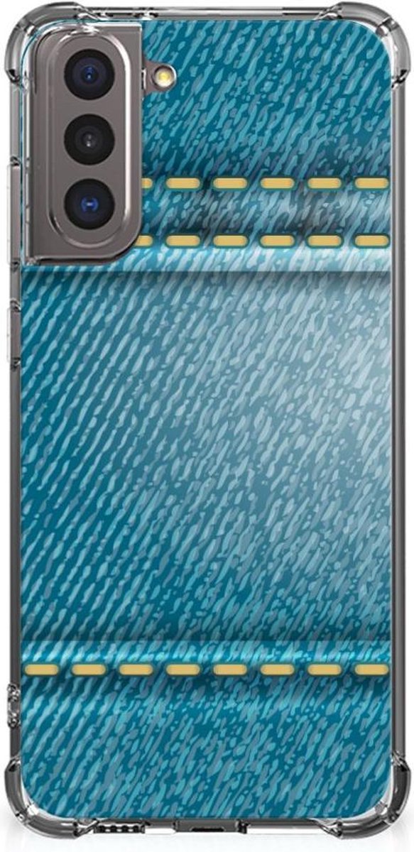 Samsung Galaxy S21 Anti Shock Bumper Case Jeans