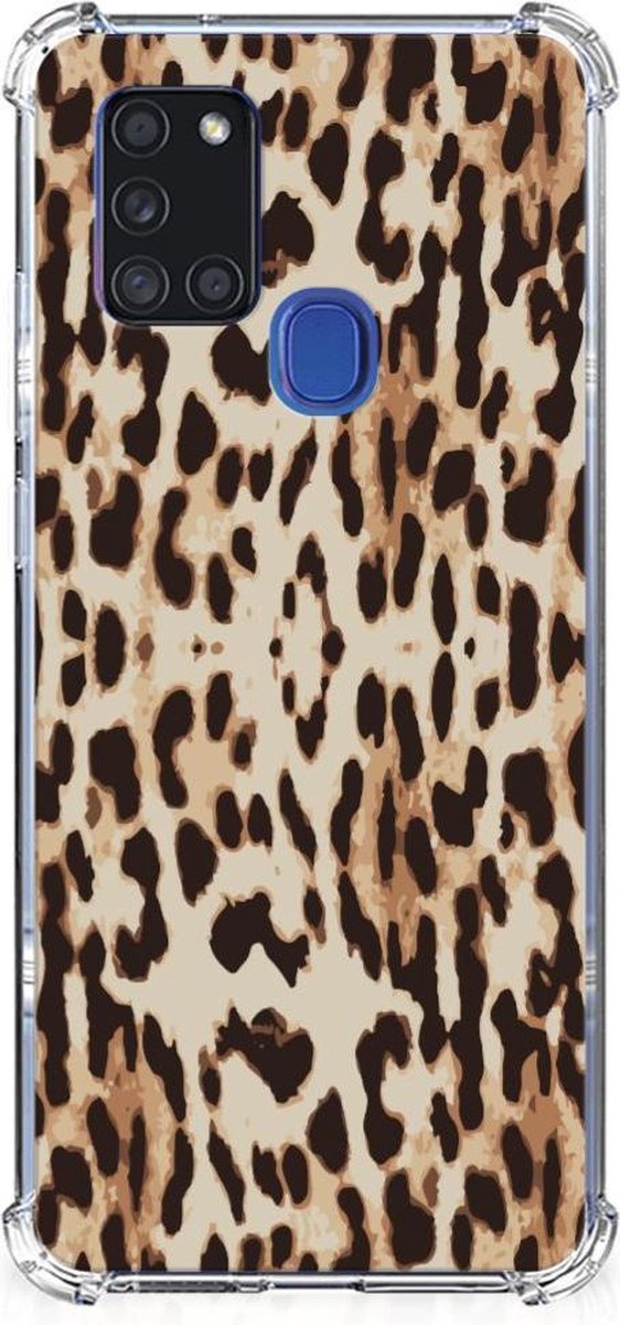 Samsung Galaxy A21s Case Anti-shock Leopard