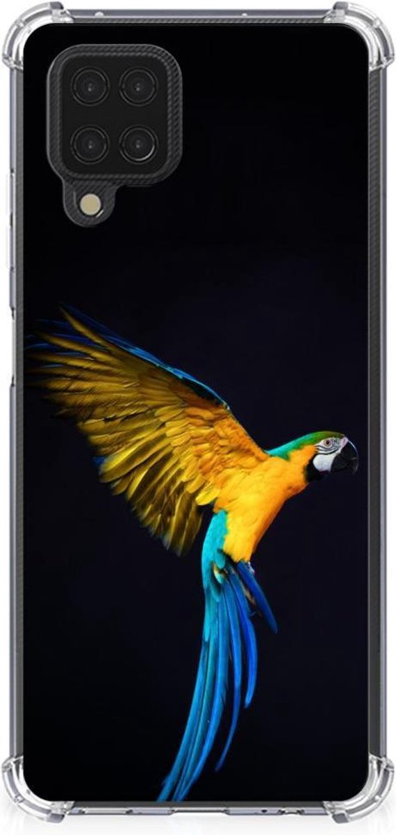 Samsung Galaxy A12 Case Anti-shock Papegaai