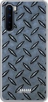 OnePlus Nord Hoesje Transparant TPU Case - Diamond Plate #ffffff