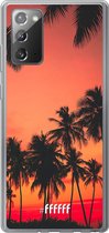 Samsung Galaxy Note 20 Hoesje Transparant TPU Case - Coconut Nightfall #ffffff