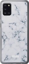 Samsung Galaxy A31 Hoesje Transparant TPU Case - Classic Marble #ffffff