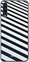Samsung Galaxy A30s Hoesje Transparant TPU Case - Mono Tiles #ffffff