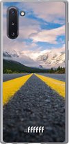 Samsung Galaxy Note 10 Hoesje Transparant TPU Case - Road Ahead #ffffff