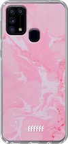 Samsung Galaxy M31 Hoesje Transparant TPU Case - Pink Sync #ffffff