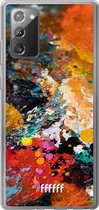 6F hoesje - geschikt voor Samsung Galaxy Note 20 -  Transparant TPU Case - Colourful Palette #ffffff